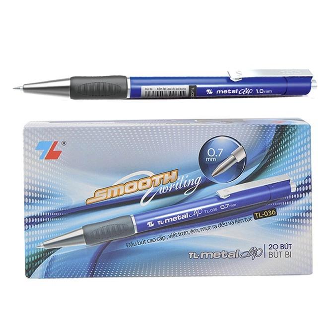 Bút bi TL-036 (1.0mm) xanh/đỏ/đen (Cây) 0