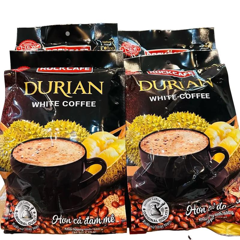 ( COMBO 4 BỊCH) CÀ PHÊ SẦU RIÊNG ROCK CAFE ( 1 bịch 30 gói x 20g)