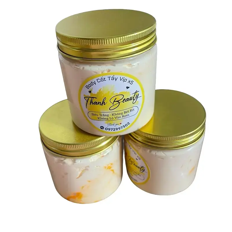 [Kem cốt tẩy VIP X5 hủ 200g cho da đen ngâm chai lì - Women Kem Body Dưỡng Body kem trộn Làm Đẹp Da  tặng kèm muỗng