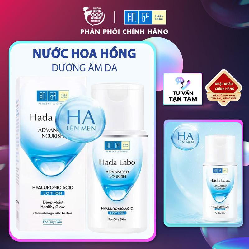 Nước Hoa Hồng Hỗ trợ Dưỡng Ẩm Hada Labo Advanced Nourish Hyaluronic Acid Lotion
