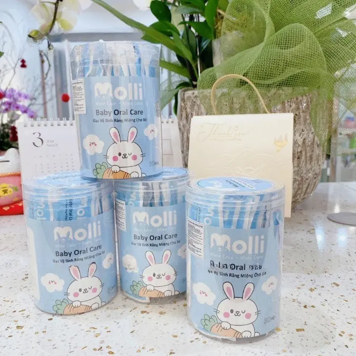 Hộp 30 que gạc tưa lưỡi cho bé Molli tiệt trung an toàn 3
