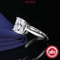 Gambar AGIAO 3 Karat Putri Persegi Mode Sederhana Temperamen Cincin Pribadi Wanita - Platinum - 3 karat, Dapat disesuaikan dari A.GIAO.ID Kab. Gresik 3 Tokopedia