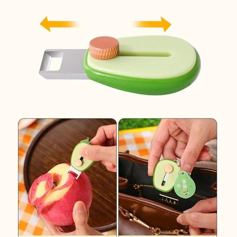 Product Introduction of New Peeling Tool Retractable Mini Peeler Multifunctional Durable Fruit Peeler Paring Portable Manual Peeler for Camping Picnics Outdoor Activities 14