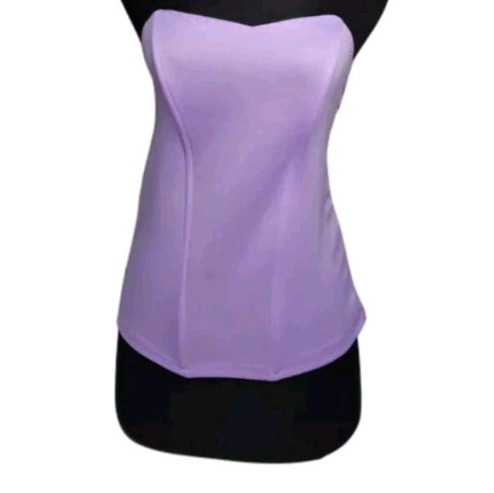 Daleman kebaya/kamisol/torso/Bustier kaos Katun Polos Tank 3