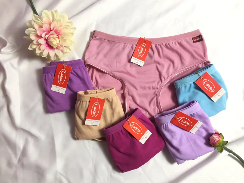 CELANA DALAM WANITA MIRIP/LAKUNI PROMO! TERMURAH DI TIKTOK! HARGA PROMO MURAH BERKUALITAS! Katun Nyaman Pendek Dewasa Lembut Lingerie knicker cewek Waist Remaja Boxer Hitam Korset High 6