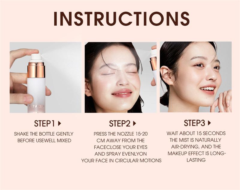 Product Introduction of O.TW O.O Oil Control Fine Soft Yarn Makeup Spray Hydrating No Makeup Quick Film Long-lasting Makeup Spray 50ml 31