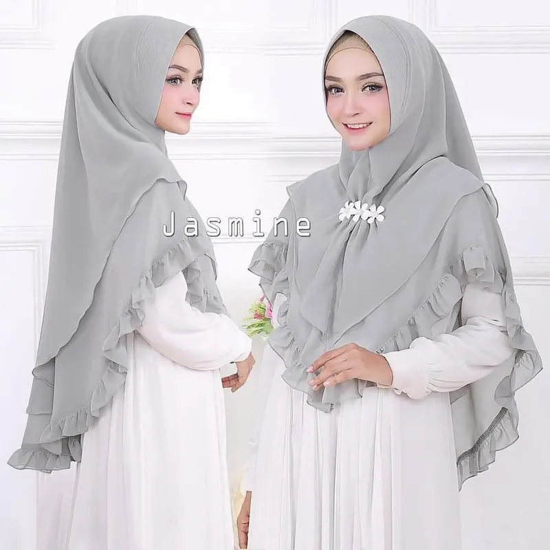 KHIMAR JASMINE REMPEL VANILLA HIJAB GROSIR TERMURAH 0