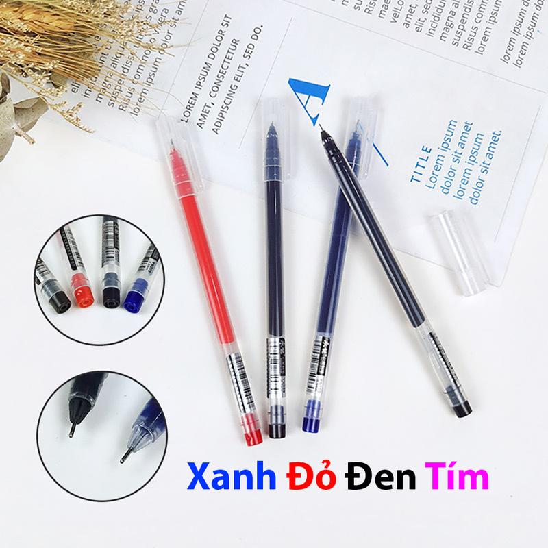 Product Introduction of Bút gel nước nhiều loại khô nhanh ngòi bút 0.5mm có thể thay ngòi màu xanh đen đỏ viết trơn mực ra đều Kim Đông - Đồ Dùng Học Tập Dành Cho Học Sinh Luyện Chữ Đẹp - Chép Kinh - Bút Không Ngòi Pen 23
