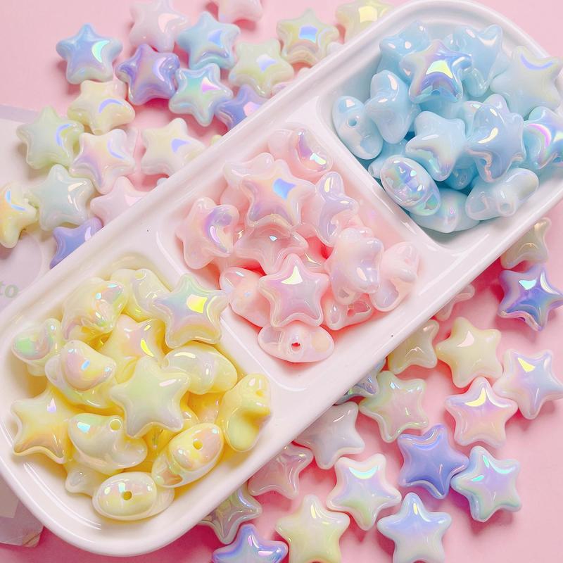 (เกรดพรีเมี่ยม) ลูกปัดพรีเมี่ยม เกรดAAA สำหรับ diy ร้อยเครื่องประดับ พวงกุญแจ 7