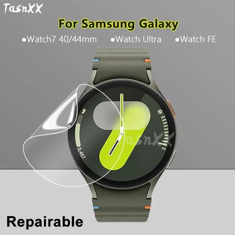 2/4/6Pcs Compatible With Samsung Galaxy Watch7 40mm 44mm FE Ultra SmartWatch Clear Ultra Slim Soft Hydrogel Repairable Film Screen Protector -Not Tempered Glass