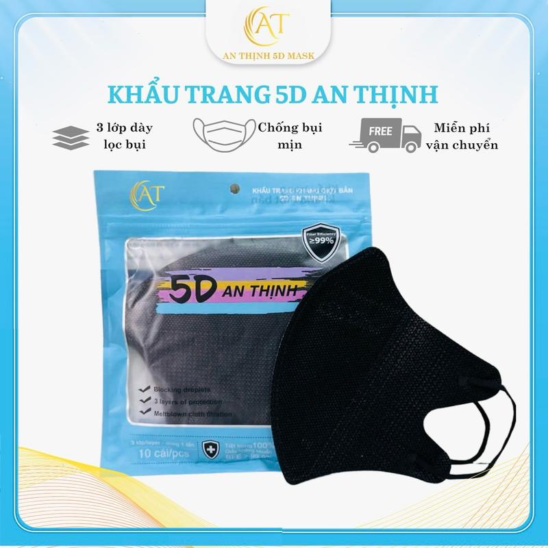 NEW 2025 400 CHIẾC Khẩu trang y tế 5D An Thịnh 3 lớp - Kháng Khuẩn khẩu trang An Thịnh