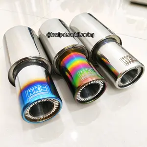 Knalpot Mobil HKS Ngebass Adem Laser Marking Racing Motorcycle Tabung