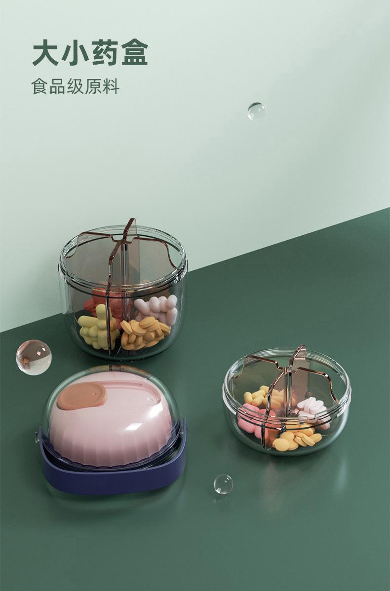 Product Introduction of Portable Pill Box Seven Days a Week Carry Dispenser Three Meals a Day Medicine Drug Storage Separately Packed Case Sealed Waterproof 12