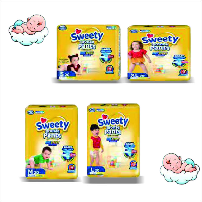 Sweety Bronze Pants Dry Expert ( isi 20+ ) / SIZE S , M , L , XL 0