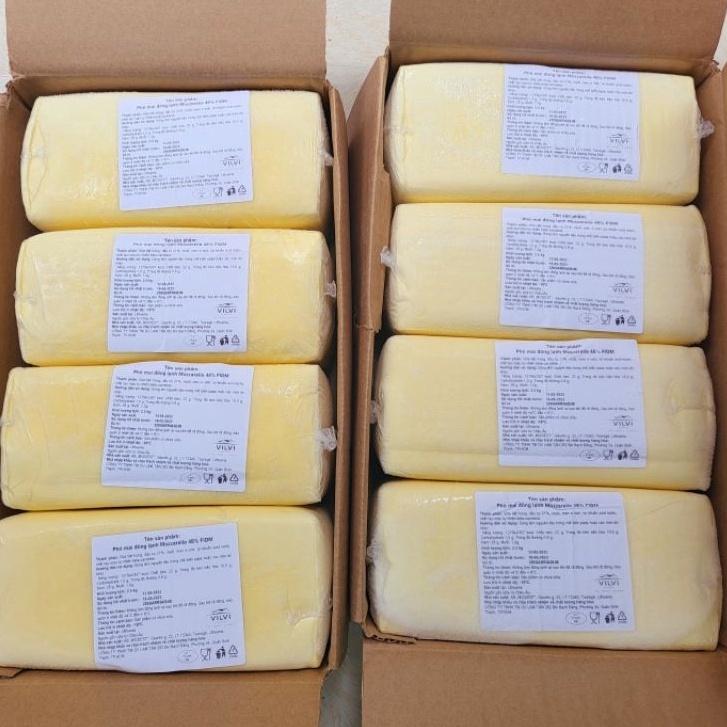 (SHIP TOÀN QUỐC) 2.5kg phô mai khối nguyên khối kéo sợi