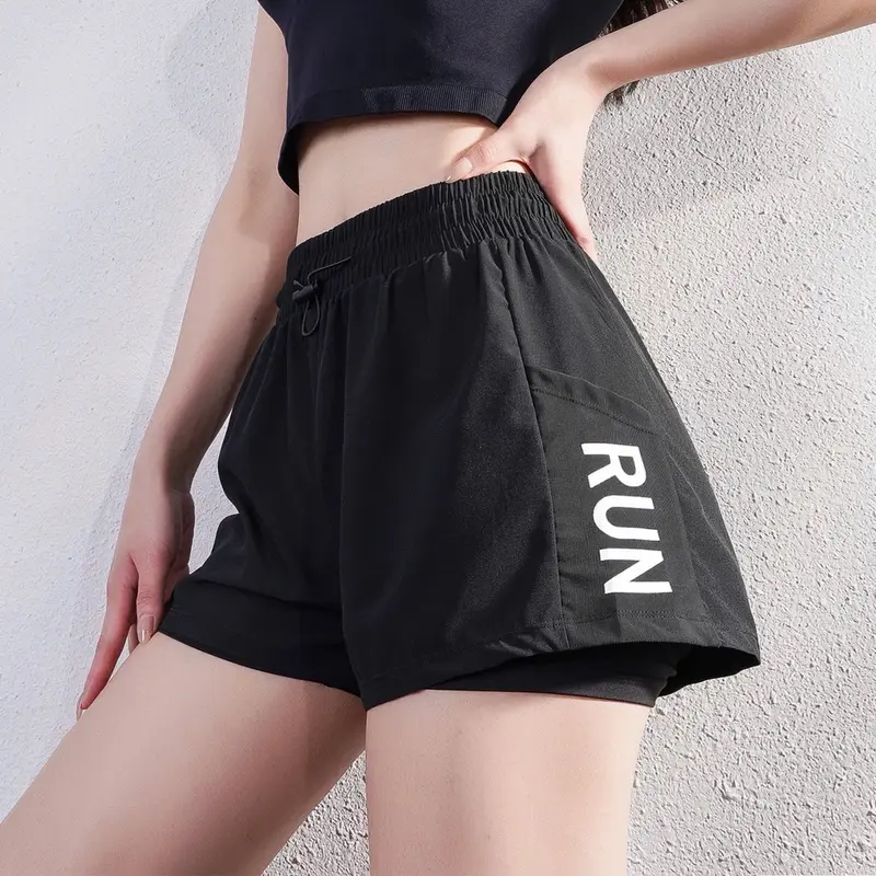 Quần Đùi 2 Lớp Chất Dù Túi 2 Bên Tập GYM - YOGA Sport Tập Thể Dục - VABM Sportswear1 2