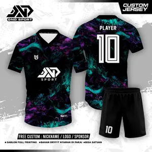 Jersey Futsal Liquid Galaxy Abstrack Pakaian Olahraga Pria Sport