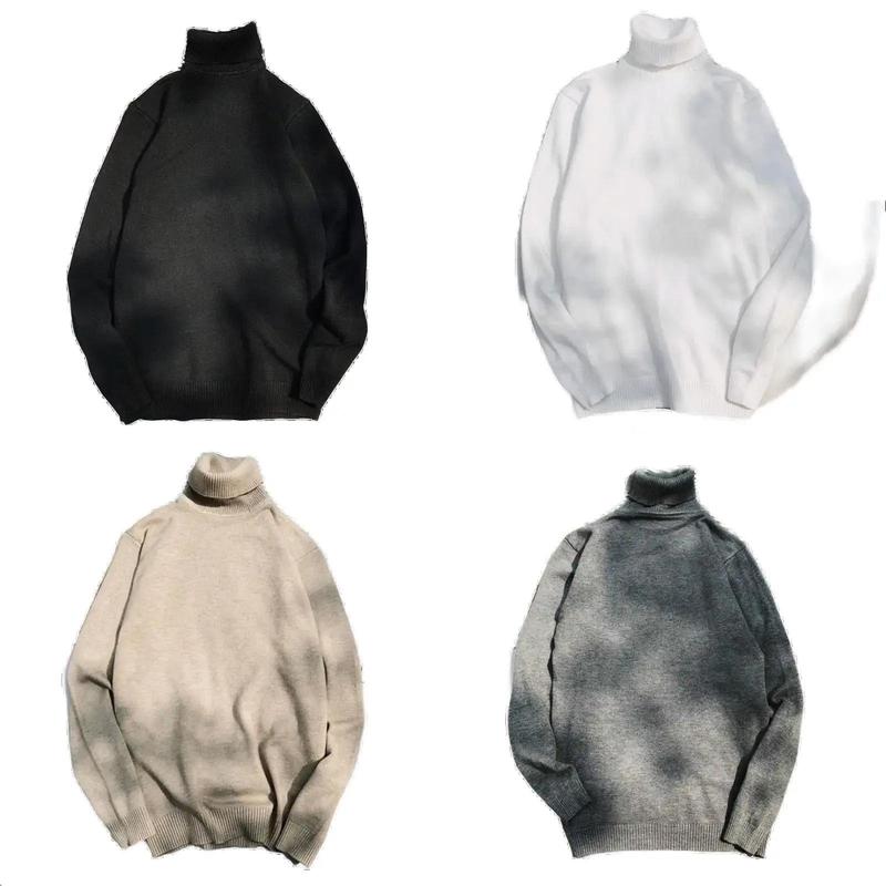 Áo Len Cổ Lọ Trơn Unisex Nam Nữ Chất Len Dệt Mềm