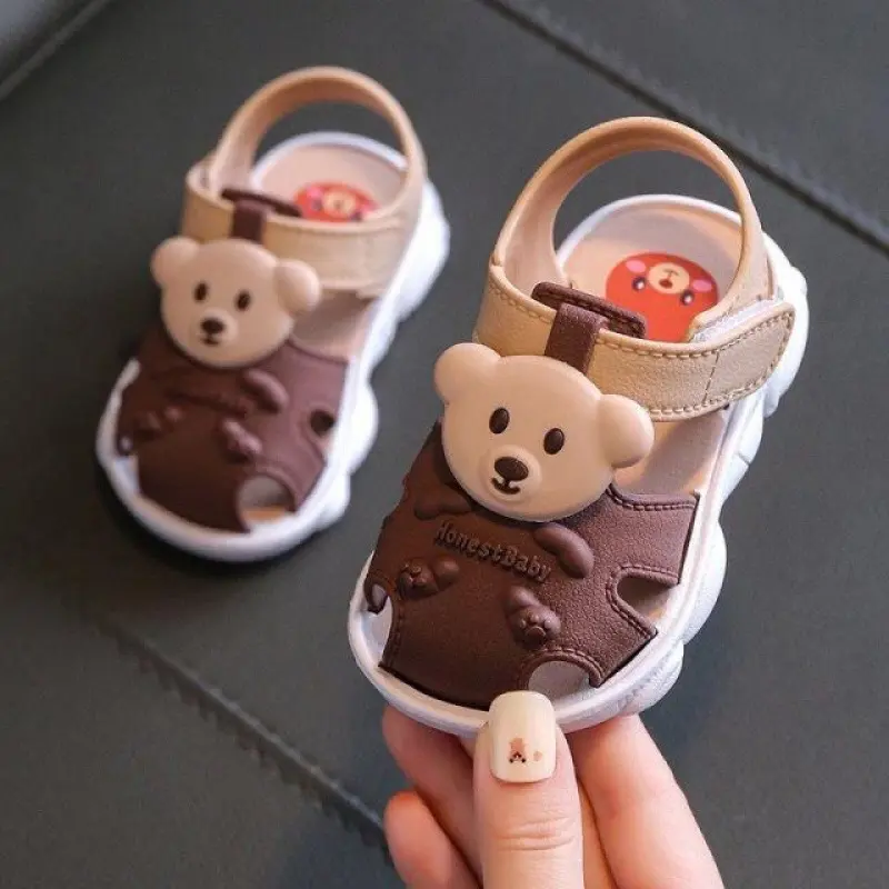 Dép Xăng Đan Em Bé Mùa Hè, Cho Bé Trai Và Bé Gái, Thích Hợp Cho Bé 1 Đến 2 Và 3 Tuổi, Đế Mềm Chống Thấm Nước Bằng Nhựa, Chống Trượt, Thích Hợp Cho Trẻ Mới Biết Đi Và Em Bé