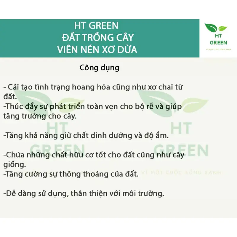 (COMBO 5 Viên) Đất trồng cây nén dạng viên sơ dừa hữu cơ vi sinh dinh dưỡng 2