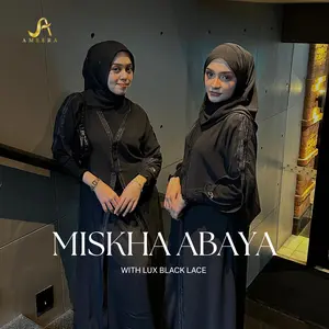 [NEW 8.8 | BISA COD] Miskha Abaya Hitam Dubai Mewah