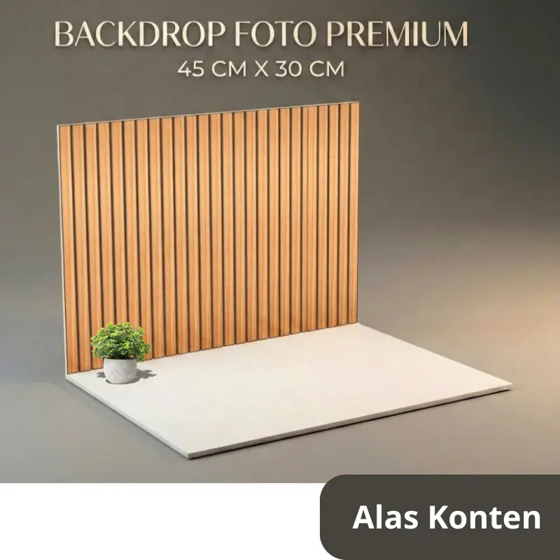 Alas Konten Lipat 30x45 cm MDF Waterproof untuk Fotografer dan Usaha Online Motif Art Carton Doff