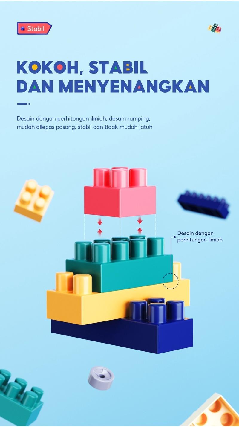 OHSOME - Mr. man · Mainan Brick Balok Susun Anak DIY 260pcs - Shop ...