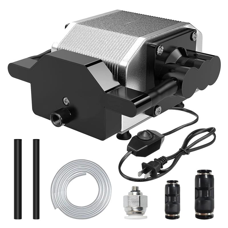 Laser Engraver Air Assist Kit - 30L/Min Adjustable Air Pump For Cleaner Cuts