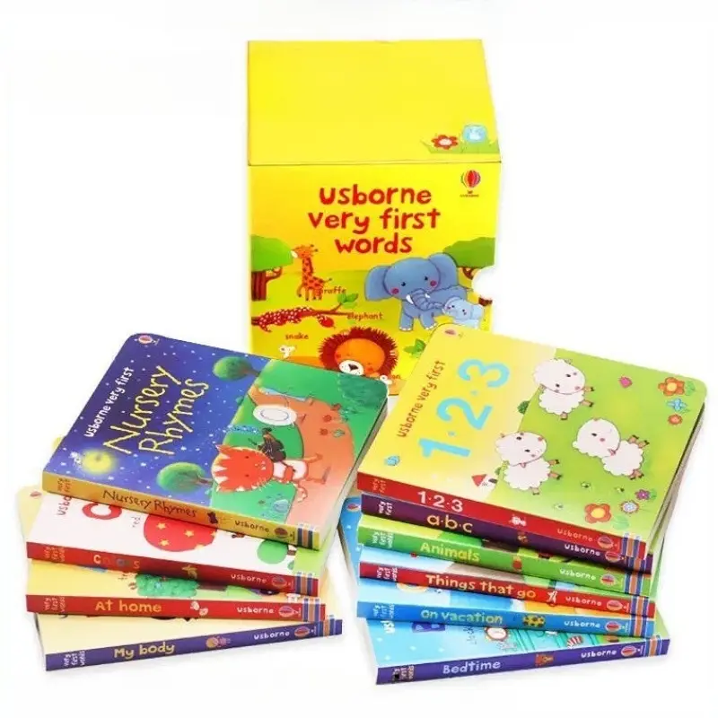 Usborne very first words usborne books box set of 10 boardbook brandnew ...
