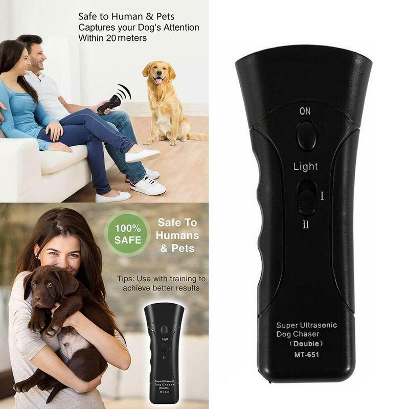 Product Introduction of 3 Dalam 1 Repeller Anjing Peliharaan LED Ultrasound Peralatan Latihan Anti Menyalak Berhenti Menghalang Bark X9J3 35