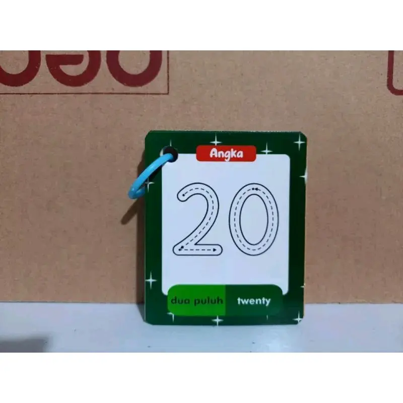 Flashcard Ring Flash Card Huruf Alfabet Angka Belajar Membaca Huruf Hijaiyah Kartu Toys 1