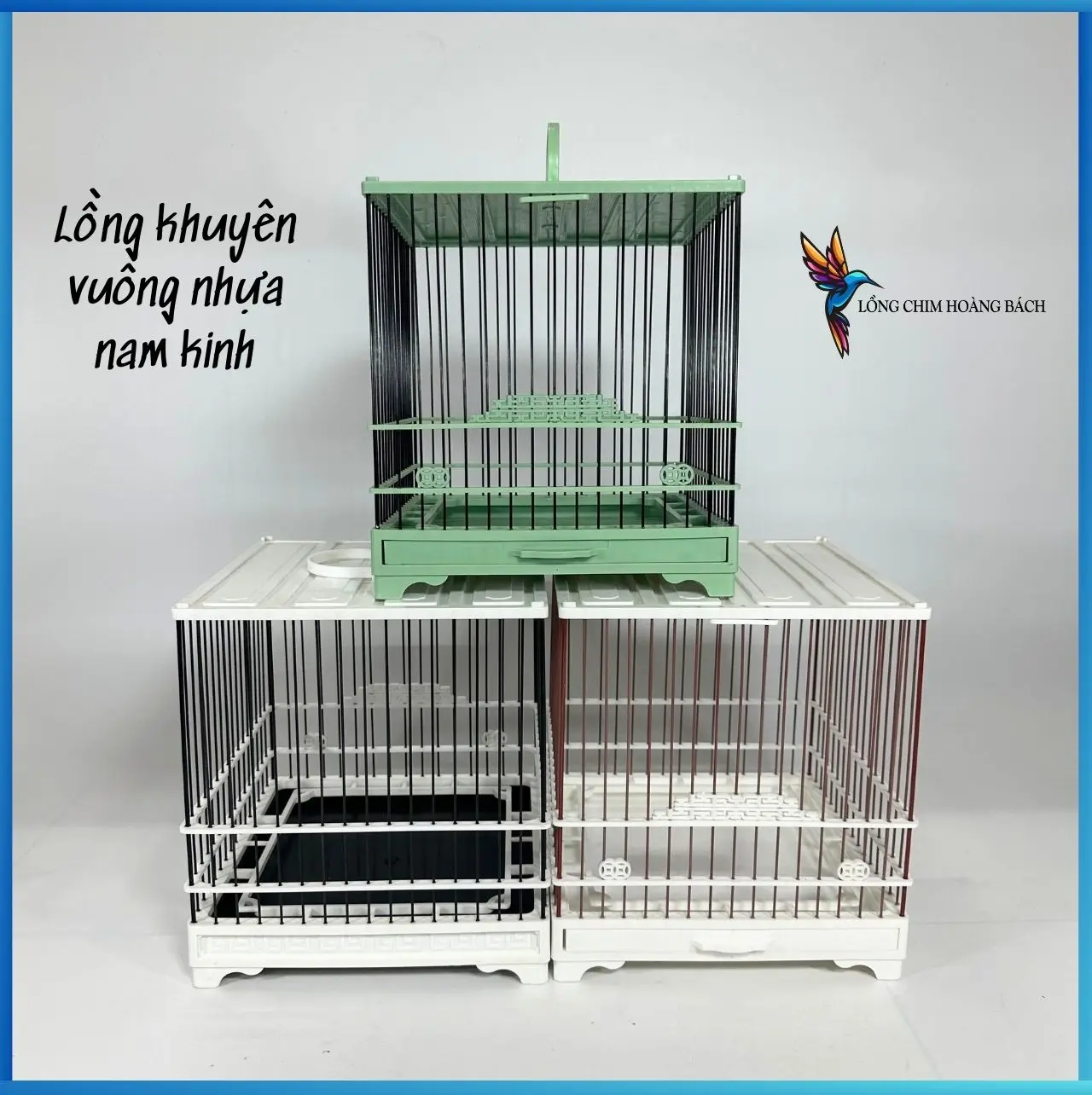 Lồng khuyên, hút mật vuông nhựa, kèm phụ kiện, miễn phí vận chuyển, hàng siêu bền