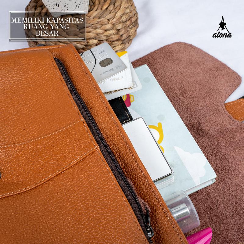 Alona Leather Tas Selempang Bahu Wanita Kulit Sapi asli Charlotte Bag 8