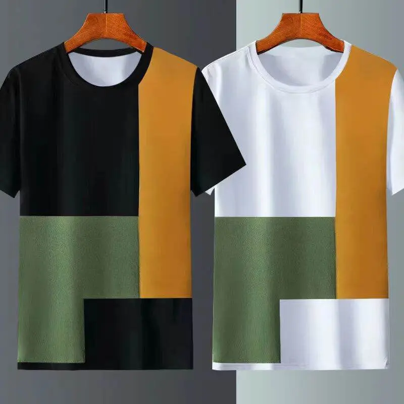 Men's and women's short sleeved T-shirts, Korean style short sleeved T-shirts, new summer loose top Menswear Lingerie