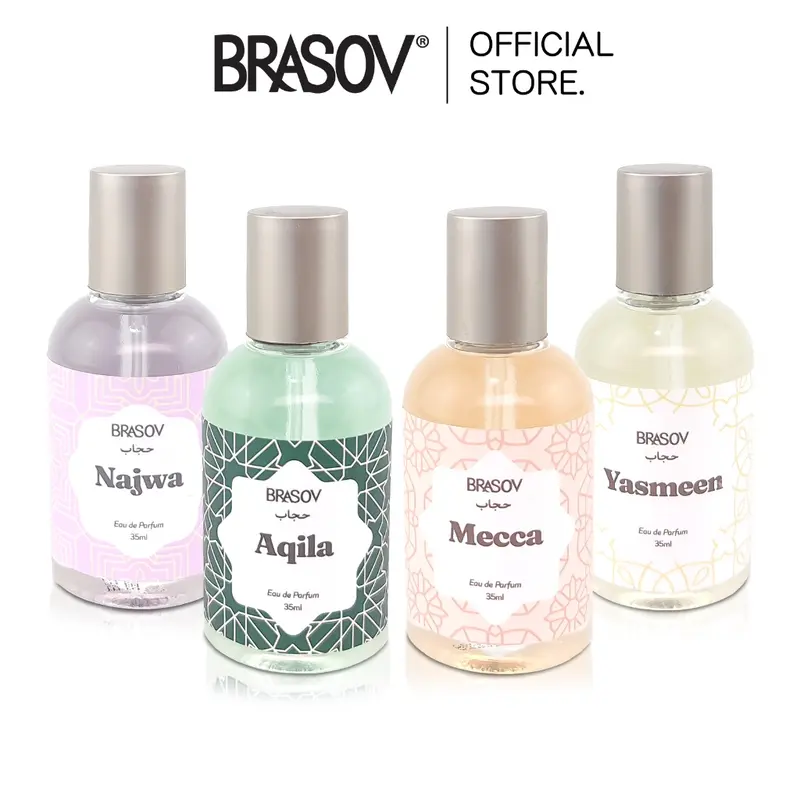 Brasov Hijab Parfum EDP Wanita 35 mL Eau De Parfum Fragrance Parfum Spray Halal BPOM Perfume Wangi Red Wanginya 0