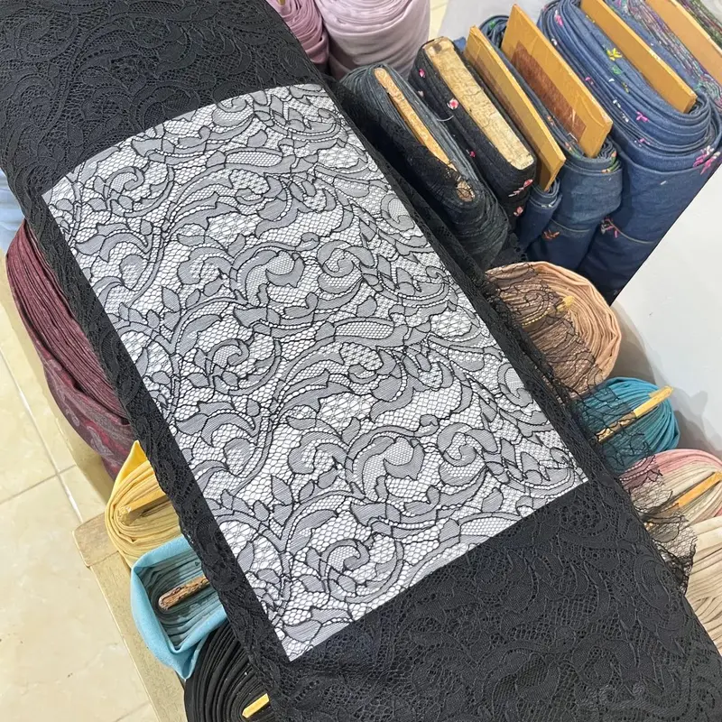 Chantily lace / kain brukat kebaya super premium santily harga setengah meter 3