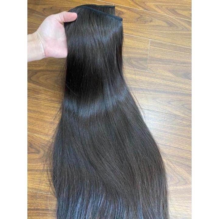  Kẹp Phím Tóc Thật 100% 1 Dải Bán Lẻ Giúp Làm Dày Tóc Dành Cho Các Bạn Tóc Dài Sẵn - Nhuộm Màu Theo Yêu Cầu - Tóc Anh Quân - giúp làm dày tóc cho chị em 
