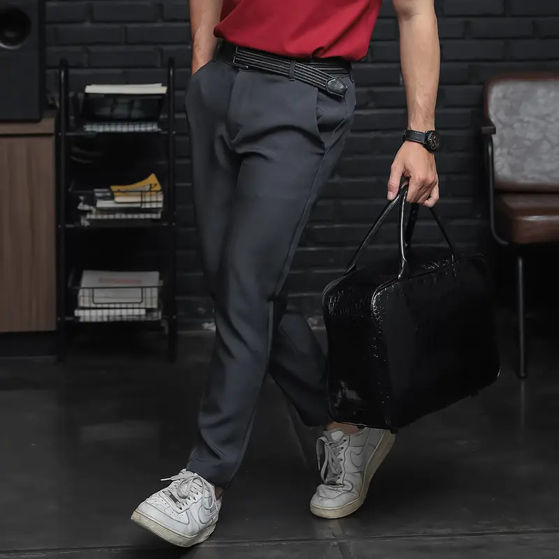 HSRM Dapper Ankle Pants Dark Grey | Celana Kerja Formal Ankle Pria Slimfit 1