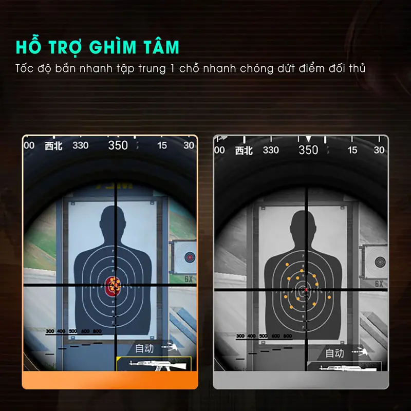 Tay cầm chơi game điện thoại MEMO AK06 gaming nút auto tap 4 chế độ hỗ trợ ghìm tâm chơi game thao tác 6 ngón pubg ff fps dễ dàng Chơi Điện Tử 6