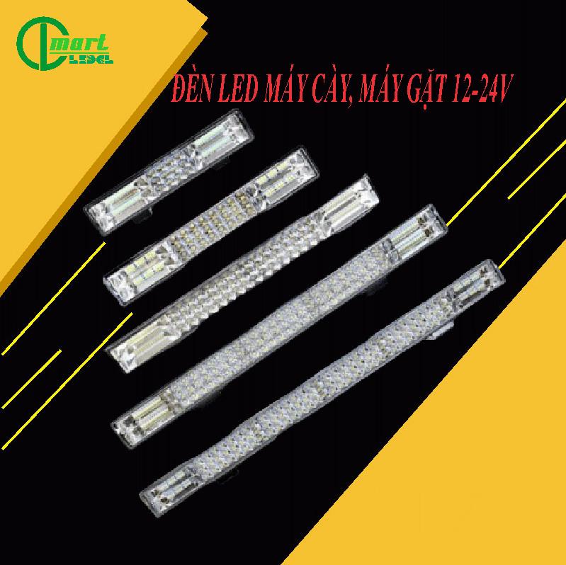 Đèn LED Trợ Sáng Dài 30cm, 50cm, 64cm 80cm Máy Cày, Máy Gặt Siêu Sáng 12V-24V