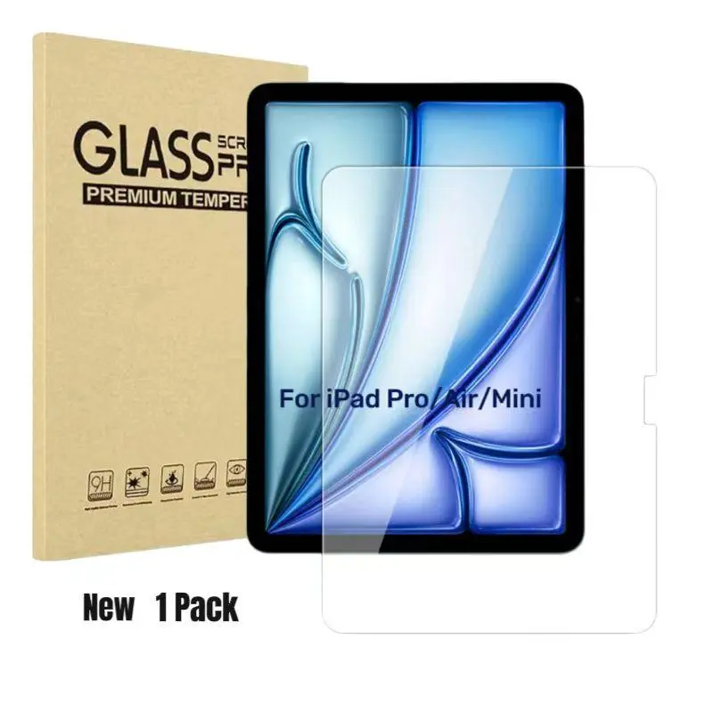 Clear Tempered Glass Screen Protector, HD Clarity Screen Protector, Bubble Free Screen Protector for iPad Series, iPad Air Series, iPad Pro Series