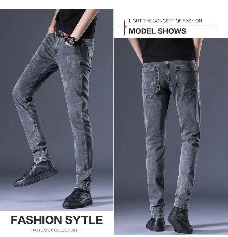 Product Introduction of Quần Dài Jean Co Giãn, Dành Cho Nam Giới, Mỏng Vừa Vặn, Quần Mỏng, Phong Cách Hàn Quốc, Hợp Xu hướng Và Dễ Phối Đồ, Thích Hợp Cho Mùa Xuân Và Mùa Thu, Thanh Niên Và Thường Ngày, Quần Cổ Điển Hàng Mới Về 11