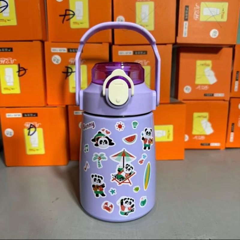 Bình Giữ Nhiệt FASHION 800ml  Có Kèm Ống Hút , Sticker 1