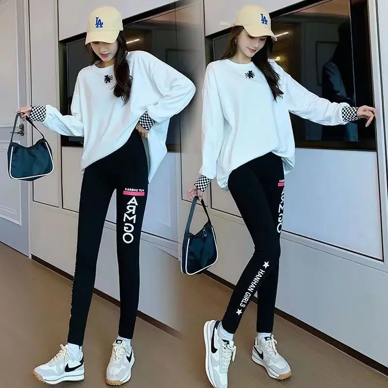 Quần Legging, Cho Nữ, Co Giãn, Ngoại Cỡ, Mỏng Vừa Vặn, Quần Bó Sát, Thích Hợp Cho Mùa Xuân Và Mùa Thu, Dễ Phối Đồ Ngoài Trời, Thời Trang Pants Women