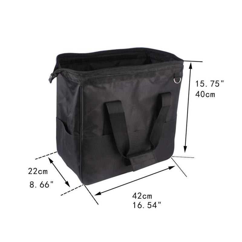 Tool Bag Tool Tote Zippered Tool Organizer Storage Bag Tool Pouch for Builders Electrician Plumbers Woodworker Small Tools 2