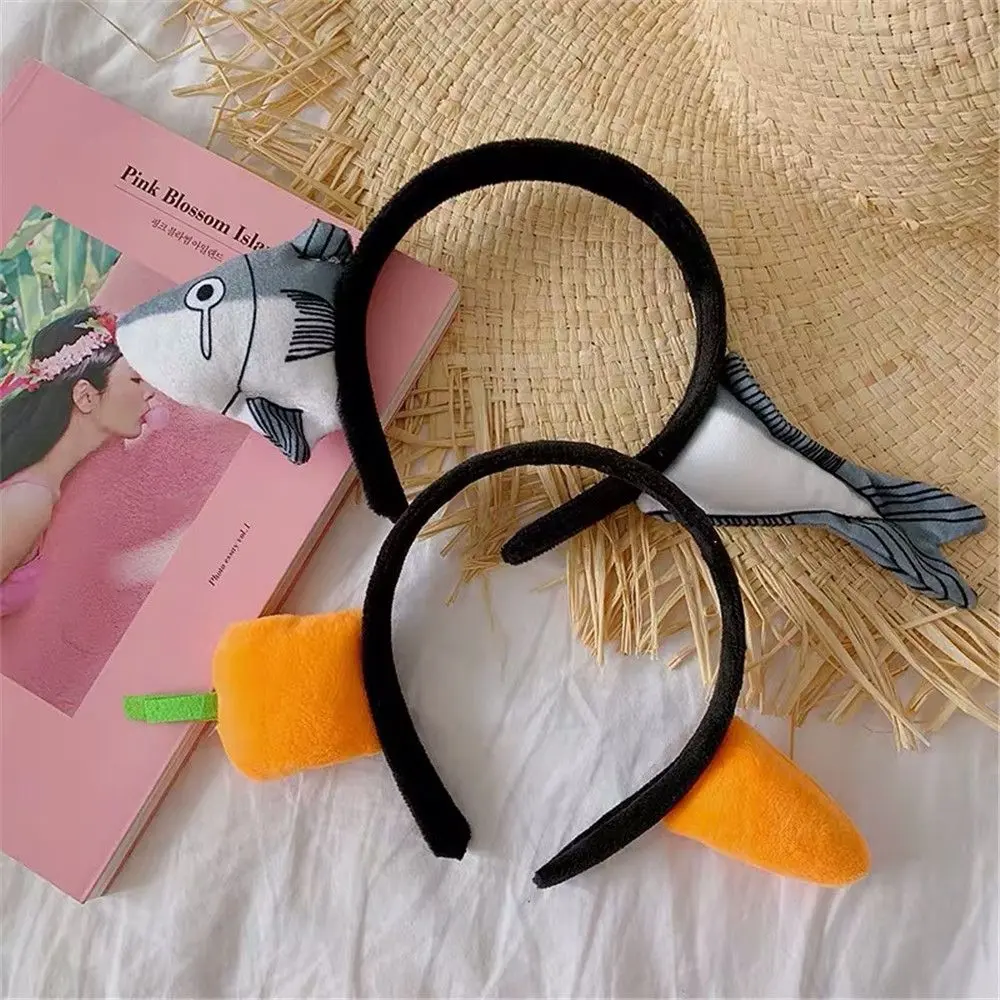 Women hair Gift Headband Carrot Hair Hoop Accessories Funny Headband