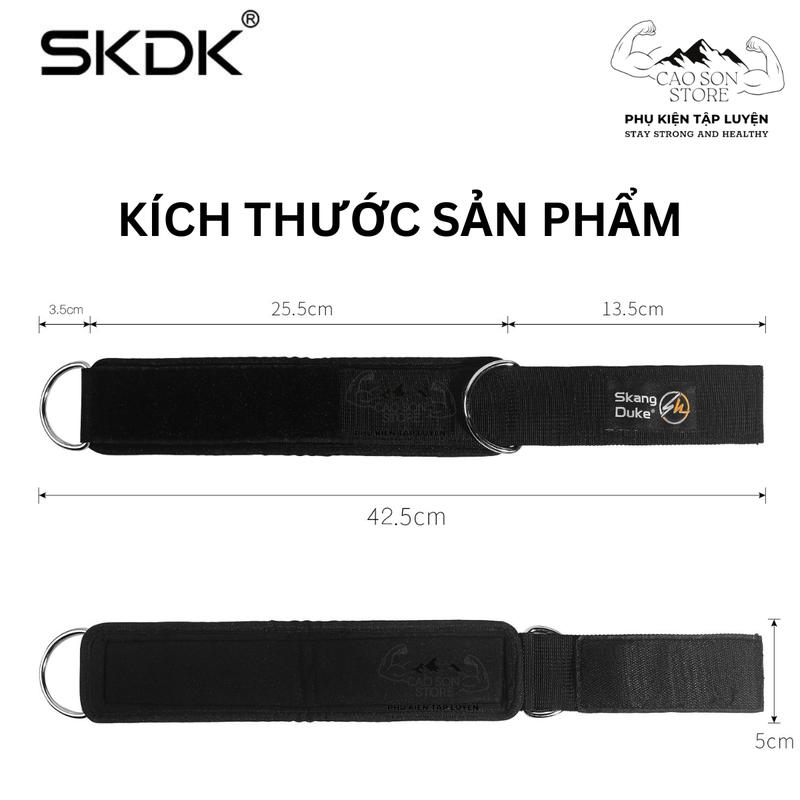 Cuốn Cổ Chân 2 Vòng Móc Cáp Đệm Lót Dày HJ026 Tập Chân Máy Cáp Skang Duke SKDK Kháng Lực 7