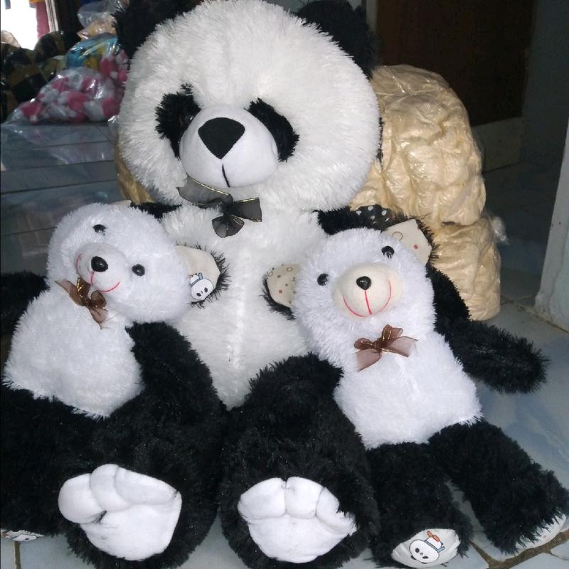 PROMO Boneka Panda Besar 70 cm beranak 2 ( 1 besar, 2 kecil ) Dolls 2