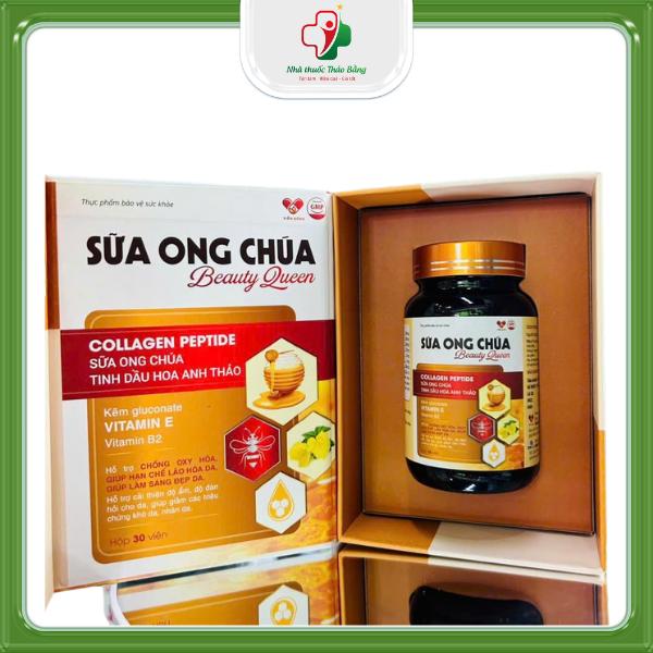 Viên uống hỗ trợ trắng đẹp da SỮA ONG CHÚA (Lọ 30 viên) - Hỗ trợ làm sáng đẹp da, hạn chế lão hoá, tăng đàn hồi. 1