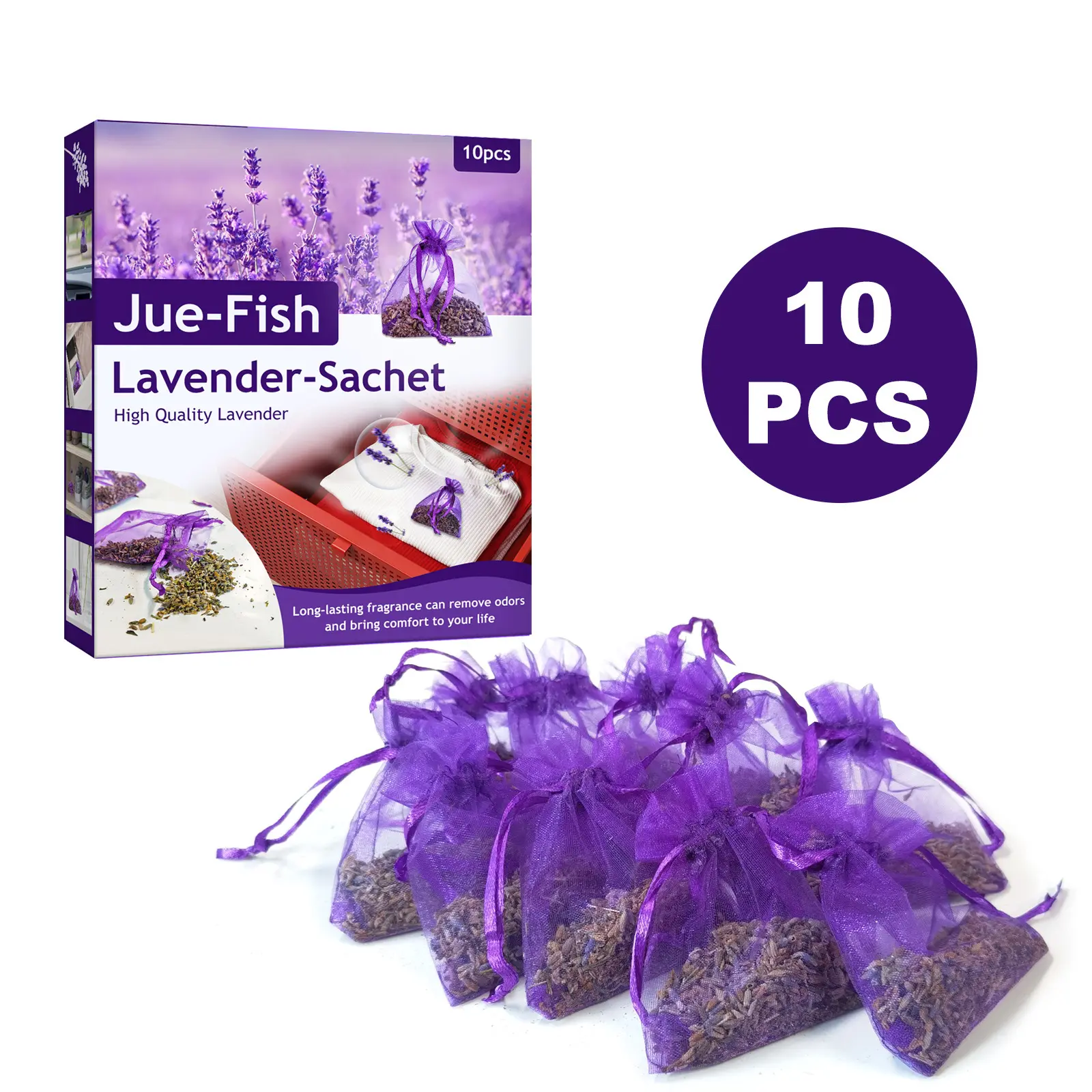 Lavender sachet wardrobe shoe cabinet drawer deodorizing sachet refreshing and calming convenient sachet